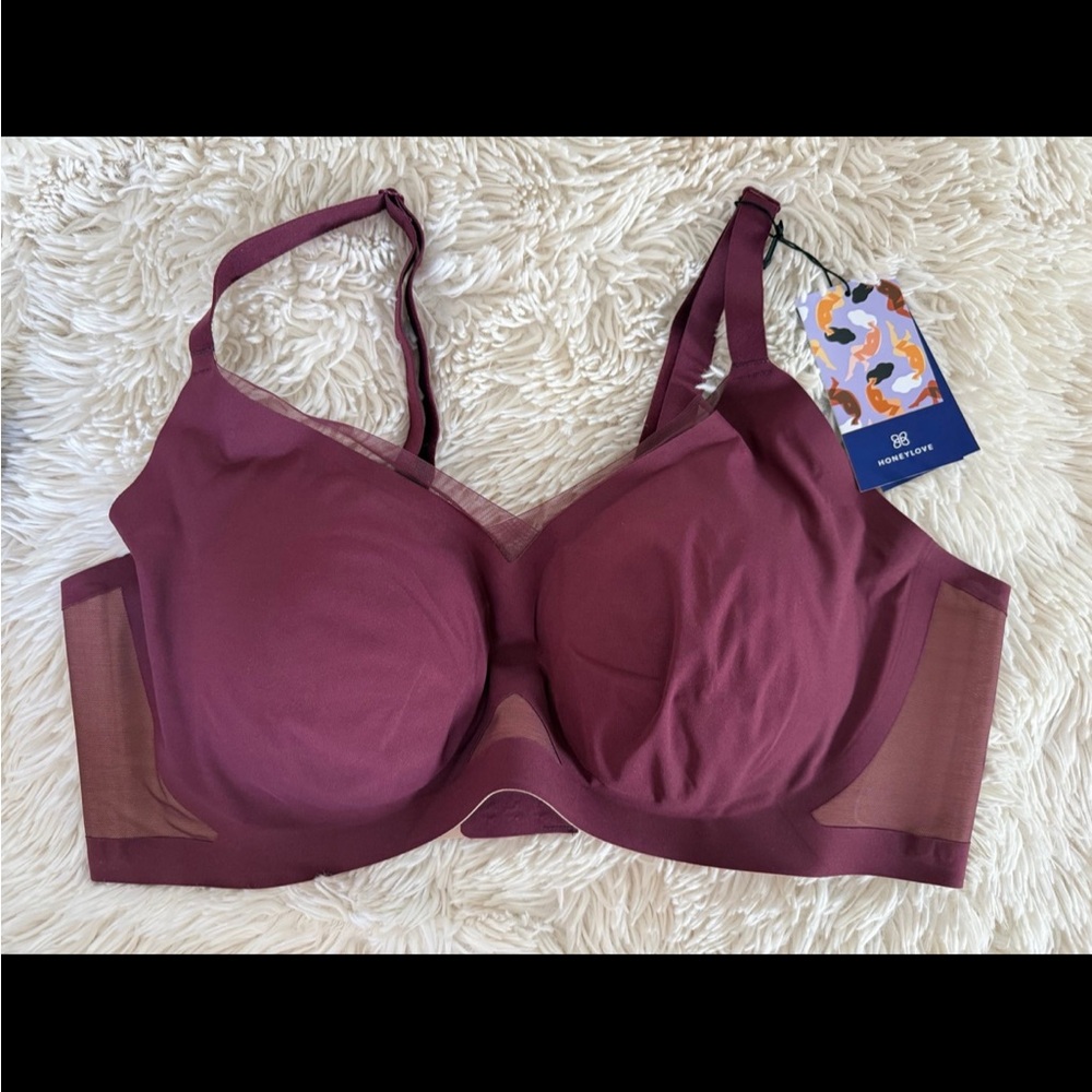 Honeylove Plum Wireless Support Bra